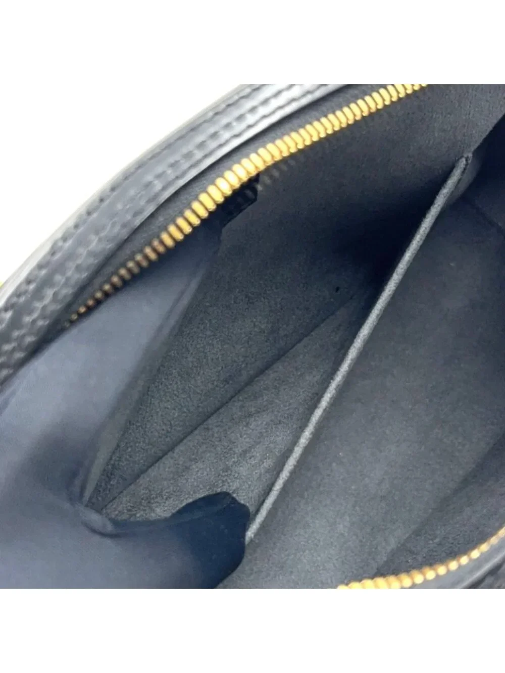 Louis Vuitton Jasmine Epi Noir Leather Black Handbag Gold